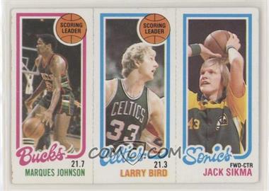 1980-81 Topps - [Base] #232-30-143 - Marques Johnson, Larry Bird, Jack Sikma