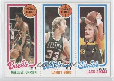 1980-81 Topps - [Base] #232-30-143 - Marques Johnson, Larry Bird, Jack Sikma