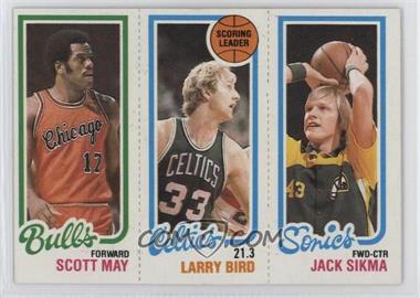 1980-81 Topps - [Base] #232-30-47 - Scott May, Larry Bird, Jack Sikma