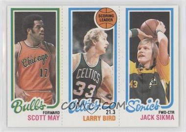 1980-81 Topps - [Base] #232-30-47 - Scott May, Larry Bird, Jack Sikma