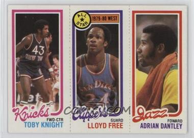 1980-81 Topps - [Base] #240-14-168 - Toby Knight, Adrian Dantley, World B. Free