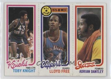 1980-81 Topps - [Base] #240-14-168 - Toby Knight, Adrian Dantley, World B. Free [Good to VG‑EX]