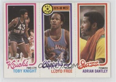 1980-81 Topps - [Base] #240-14-168 - Toby Knight, Adrian Dantley, World B. Free