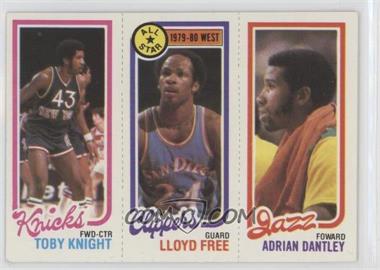 1980-81 Topps - [Base] #240-14-168 - Toby Knight, Adrian Dantley, World B. Free