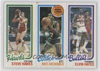 Steve Hawes, Elvin Hayes, Nate Archibald [Good to VG‑EX]