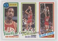 Dan Roundfield, Julius Erving, Ron Brewer