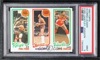 Phil Ford, Adrian Dantley, Eddie Johnson [PSA 9 MINT]