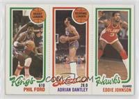 Phil Ford, Adrian Dantley, Eddie Johnson