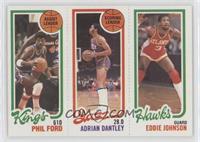 Phil Ford, Adrian Dantley, Eddie Johnson