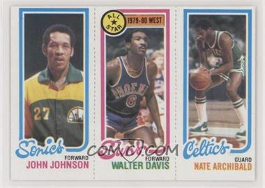 1980-81 Topps - [Base] #33-4-230 - John Johnson, Walter Davis, Nate Archibald