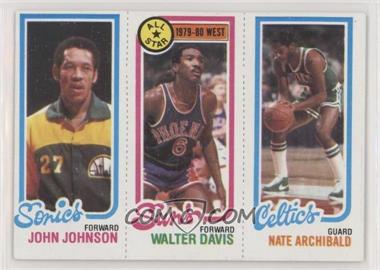 1980-81 Topps - [Base] #33-4-230 - John Johnson, Walter Davis, Nate Archibald