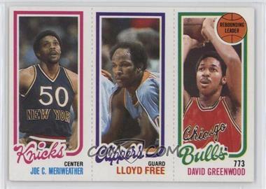 1980-81 Topps - [Base] #42-218-169 - Joe Meriweather, World B. Free, David Greenwood