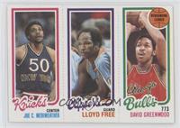 Joe Meriweather, World B. Free, David Greenwood