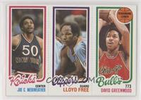 Joe Meriweather, World B. Free, David Greenwood