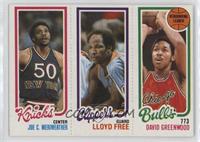 Joe Meriweather, World B. Free, David Greenwood