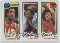 Dave Greenwood, World B. Free, Dan Roundfield