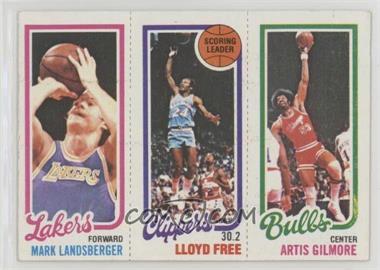 1980-81 Topps - [Base] #44-214-140 - Mark Landsberger, Artis Gilmore, World B. Free