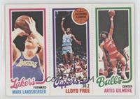 Mark Landsberger, Artis Gilmore, World B. Free