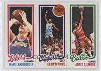 Mark Landsberger, Artis Gilmore, World B. Free