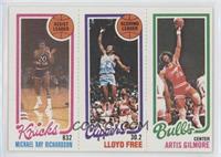 Micheal Ray Richardson, Artis Gilmore, World B. Free (Lloyd Free on Card)