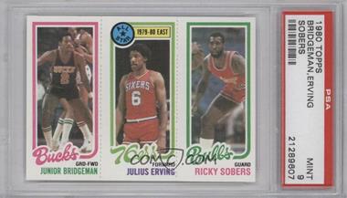 1980-81 Topps - [Base] #49-1-146 - Junior Bridgeman, Julius Erving, Ricky Sobers [PSA 9 MINT]