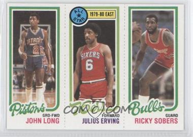1980-81 Topps - [Base] #49-1-88 - John Long, Julius Erving, Ricky Sobers