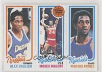 Alex English, Moses Malone, Winford Boynes