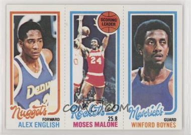 1980-81 Topps - [Base] #64-102-75 - Alex English, Moses Malone, Winford Boynes