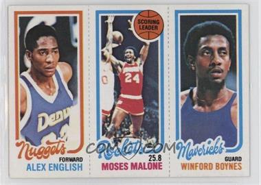 1980-81 Topps - [Base] #64-102-75 - Alex English, Moses Malone, Winford Boynes