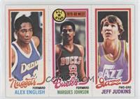 Alex English, Jeff Judkins, Marques Johnson