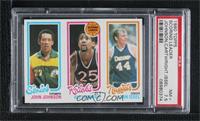 John Johnson, Bill Cartwright, Dan Issel [PSA 7.5 NM+]