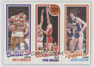 1980-81 Topps - [Base] #78-195-251 - Wes Unseld, Tom Owens, John Roche