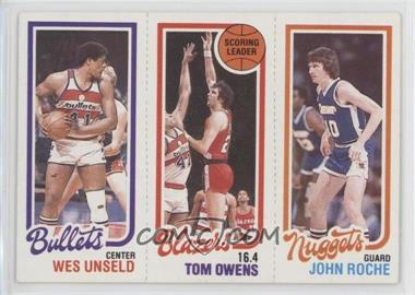 1980-81 Topps - [Base] #78-195-251 - Wes Unseld, Tom Owens, John Roche