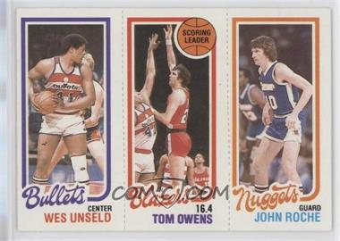 1980-81 Topps - [Base] #78-195-251 - Wes Unseld, Tom Owens, John Roche