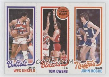 1980-81 Topps - [Base] #78-195-251 - Wes Unseld, Tom Owens, John Roche