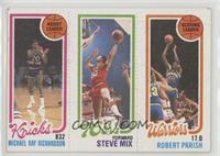 Michael Ray Richardson, Steve Mix, Robert Parish [Good to VG‑EX]