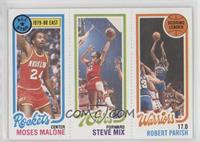 Moses Malone, Steve Mix, Robert Parish