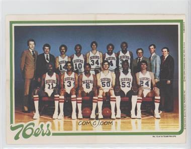 1980-81 Topps - Team Pin-Ups #12 - Philadelphia 76ers Team [Good to VG‑EX]