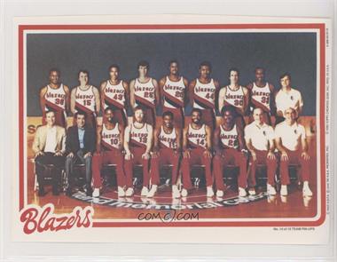 1980-81 Topps - Team Pin-Ups #14 - Portland Trail Blazers Team