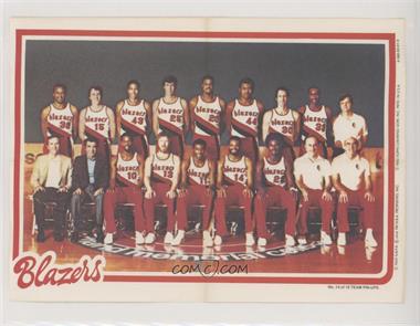 1980-81 Topps - Team Pin-Ups #14 - Portland Trail Blazers Team