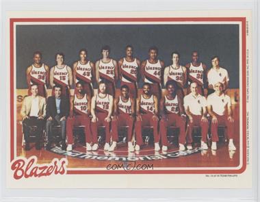 1980-81 Topps - Team Pin-Ups #14 - Portland Trail Blazers Team