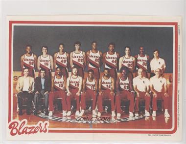 1980-81 Topps - Team Pin-Ups #14 - Portland Trail Blazers Team