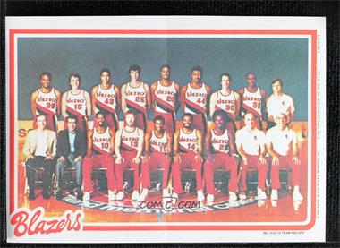 1980-81 Topps - Team Pin-Ups #14 - Portland Trail Blazers Team