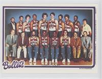 Washington Bullets Team [Good to VG‑EX]