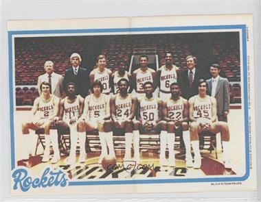 1980-81 Topps - Team Pin-Ups #6 - Houston Rockets Team