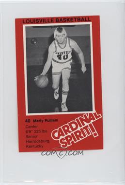 1981-82 Louisville Cardinals Police - [Base] #10 - Marty Pulliam