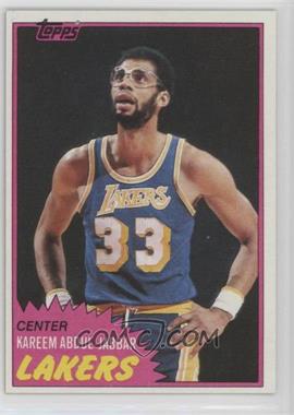 1981-82 Topps - [Base] #20 - Kareem Abdul-Jabbar