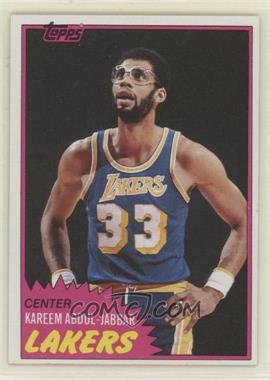 1981-82 Topps - [Base] #20 - Kareem Abdul-Jabbar
