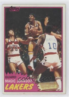 1981-82 Topps - [Base] #21 - Magic Johnson [Poor to Fair]