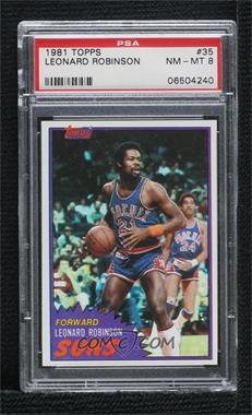 1981-82 Topps - [Base] #35 - Leonard Robinson [PSA 8 NM‑MT]